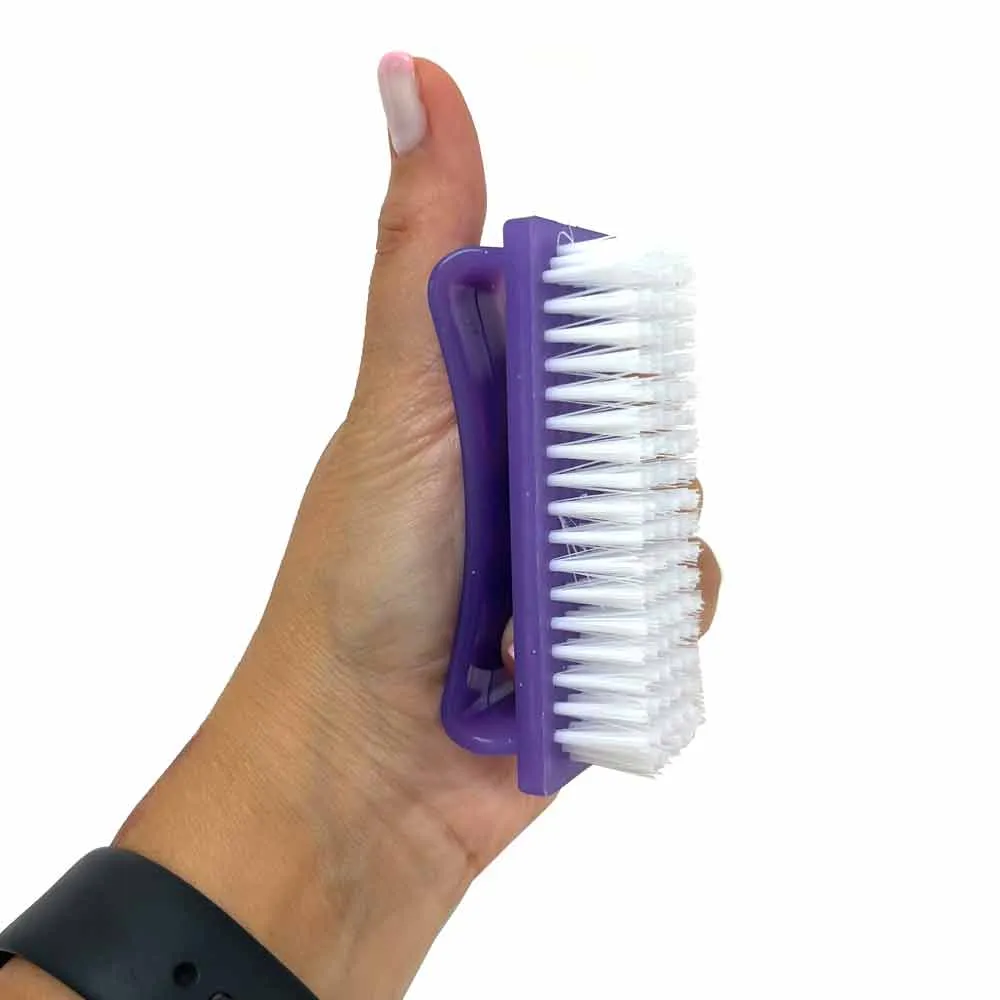 12 PC Nail Brush Set Cleaning Scrub Manicure Pedicure Fingernail Brushes Toes