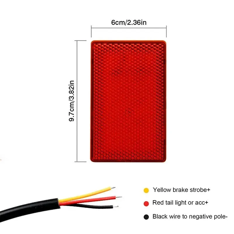 12V F1 Style 3Rd Led Brake Pilot Lights For Car Motorcycle 15 Led Rear Tail Lights Abs Auto Warning Reverse Stop Safety Lamps Drl