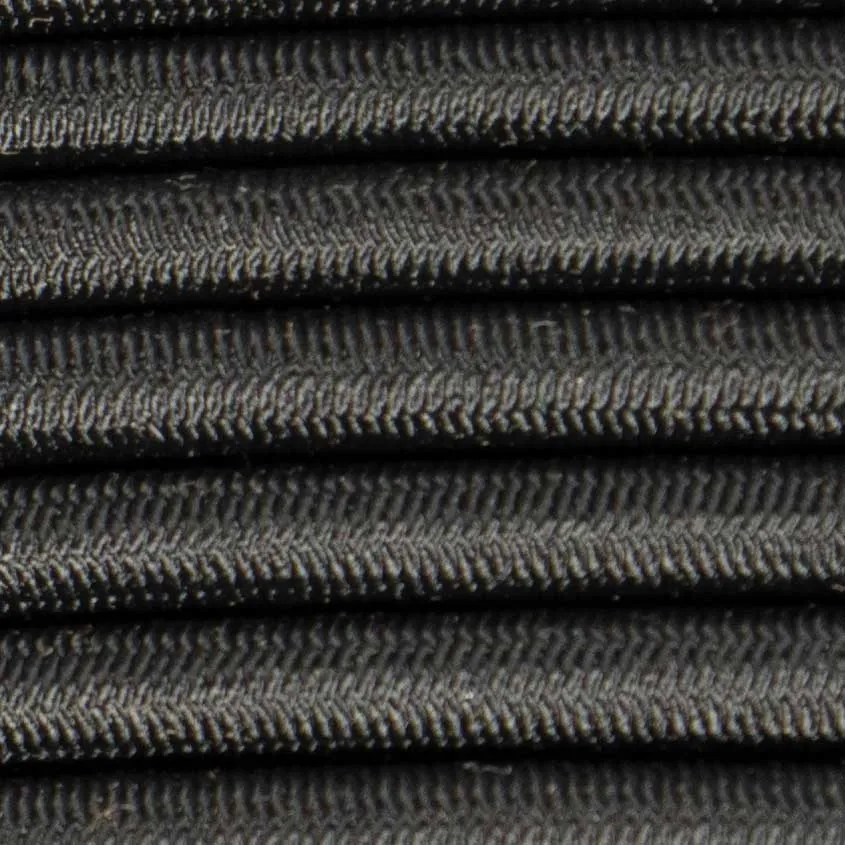 1/4''-6mm Black Polyester Shock Cord 50 ft