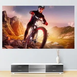 84 Folding Anti-light Projection Curtain - 16 9 186x105cm - Metal