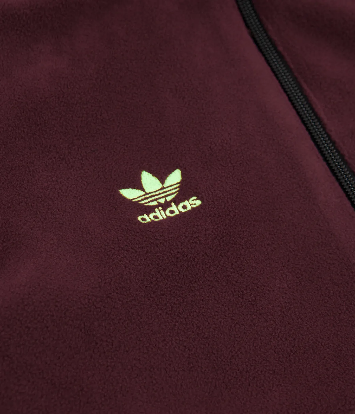 Adidas Polar Anorak Jacket - Maroon / Mineral Red / Signal Green