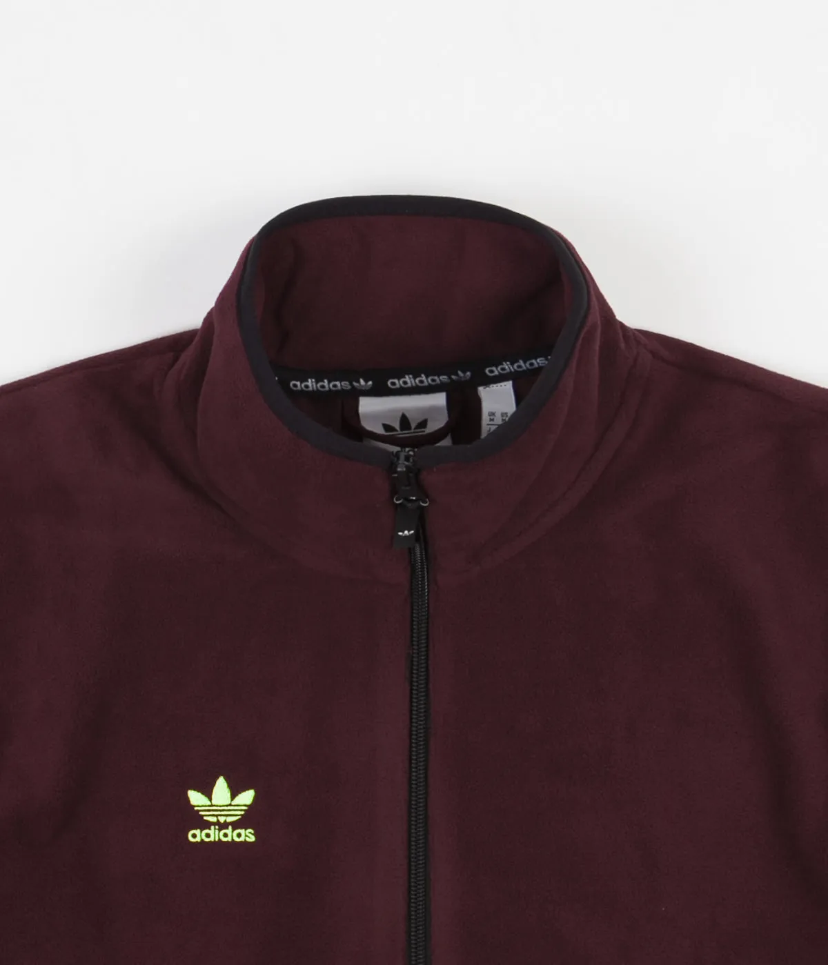Adidas Polar Anorak Jacket - Maroon / Mineral Red / Signal Green