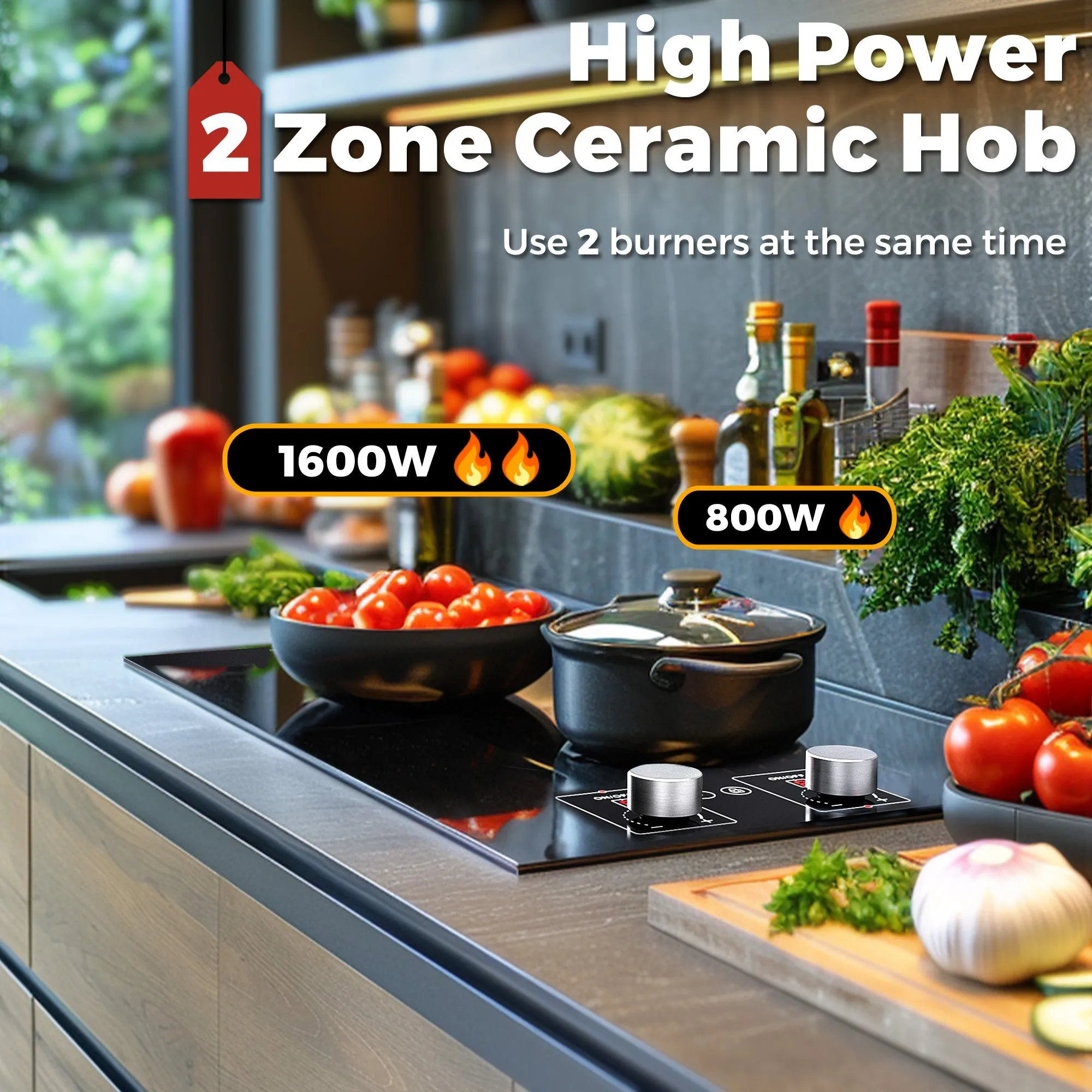 Advwin 2 Burner Electric Cooktop