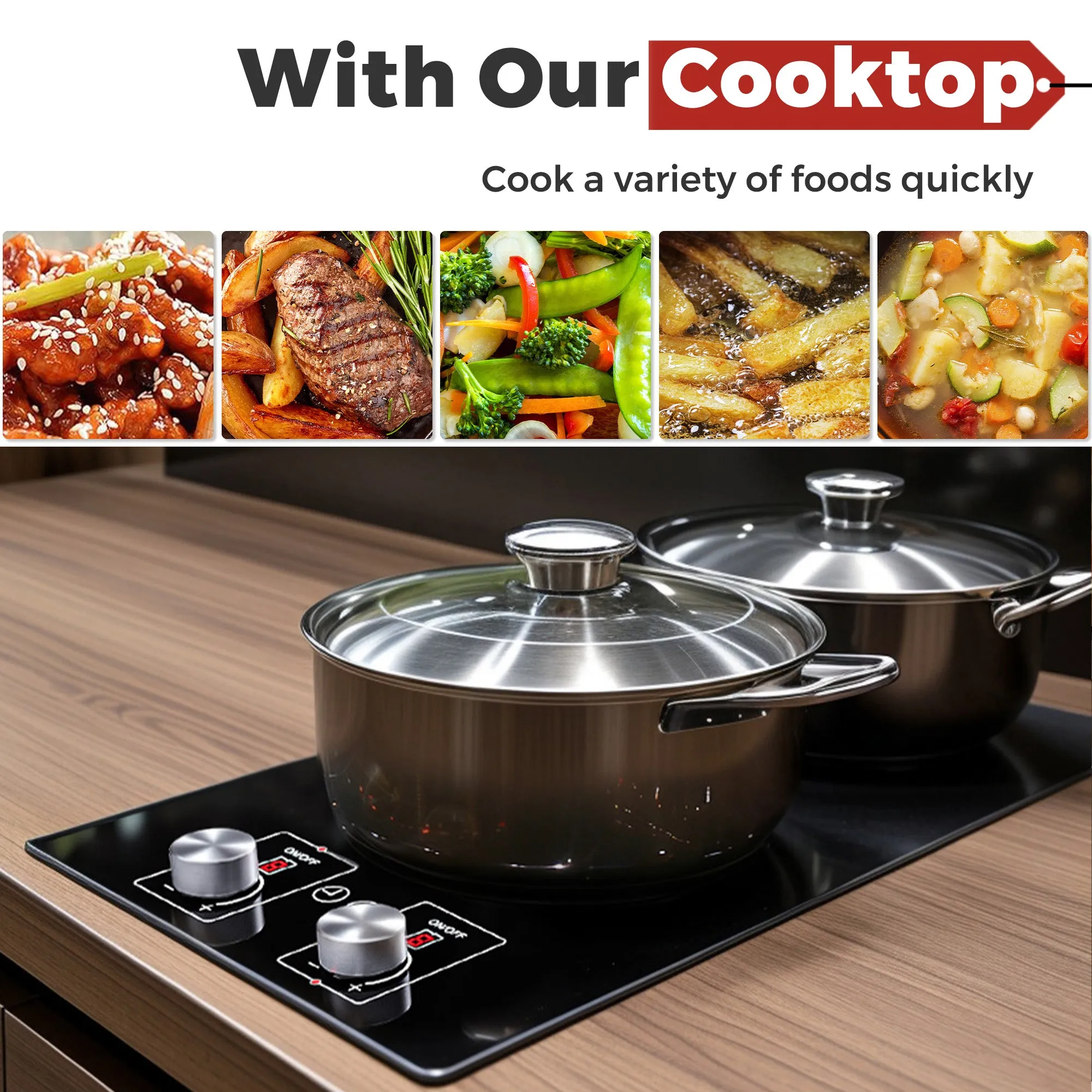 Advwin 2 Burner Electric Cooktop