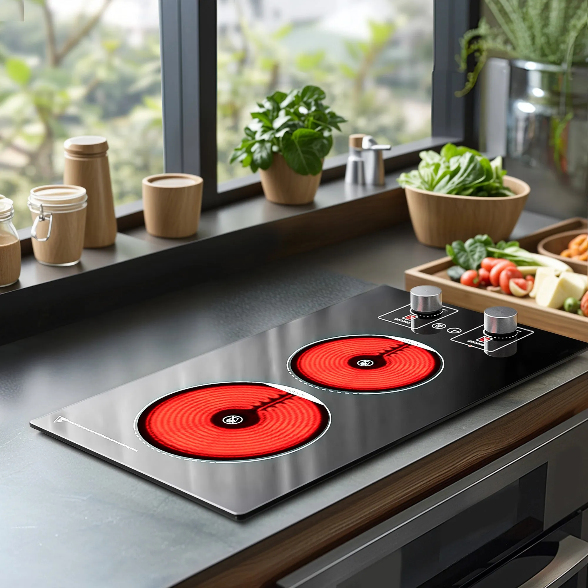 Advwin 2 Burner Electric Cooktop