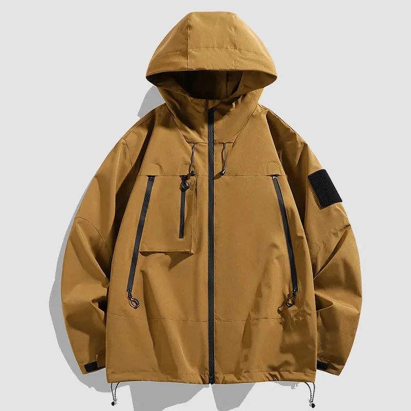 Aidase 2024 Men's Autumn Windbreaker Hiking Jackets Ski Camping Trekking Jacket Waterproof Outdoor Sports Tactical Sport Male Coats