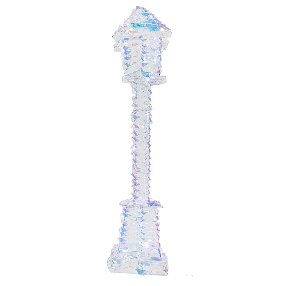 B/O LED Iridescent Wire Lamppost Asst (60cm)