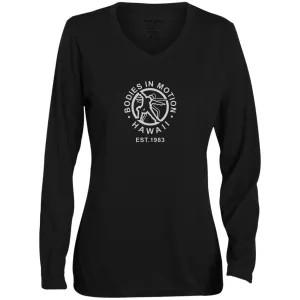 Bodies in Motion  Ladies' Moisture-Wicking Long Sleeve V-Neck Tee
