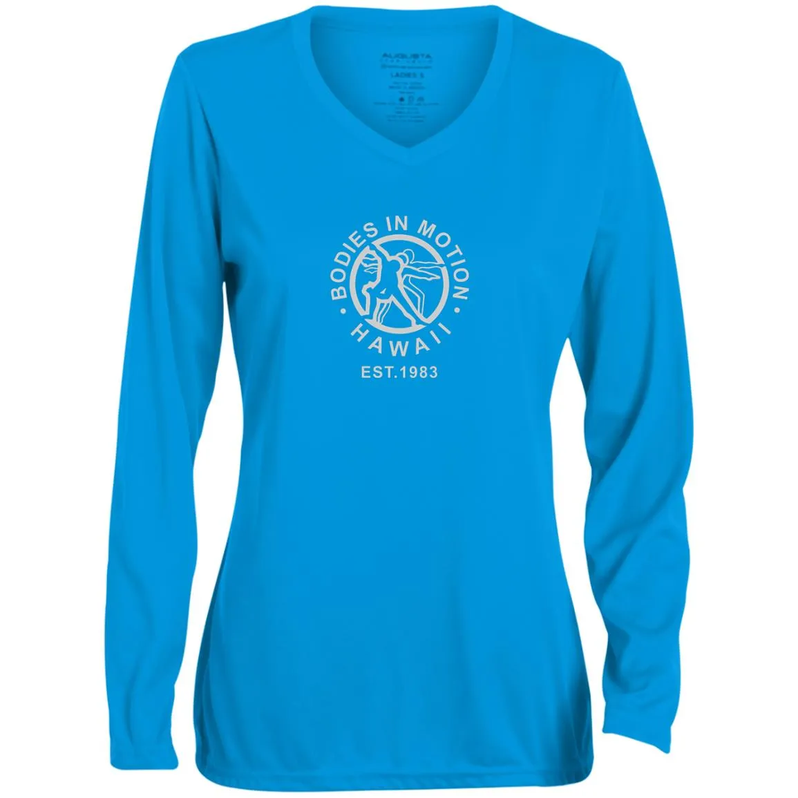Bodies in Motion  Ladies' Moisture-Wicking Long Sleeve V-Neck Tee