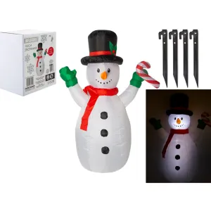 Christmas Inflatable Outdoor LED Snowman Decoration - 1.5M