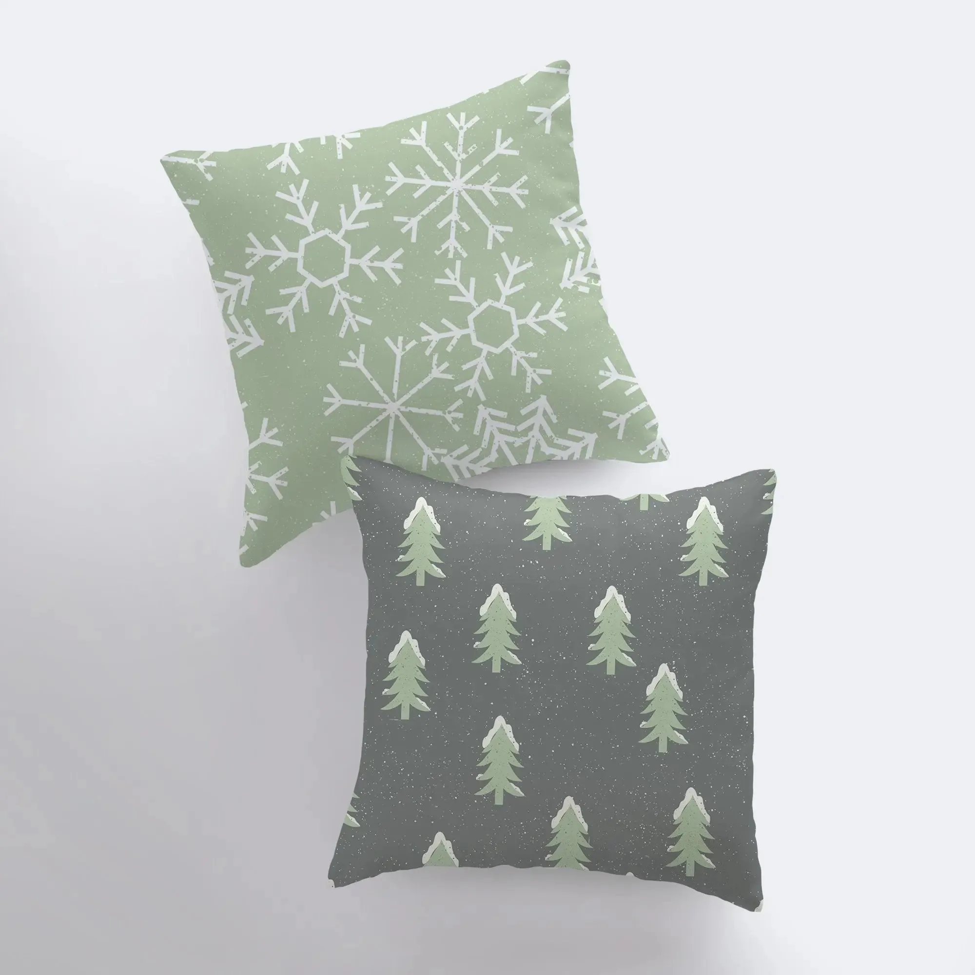 Christmas Trees | Throw Pillow | Pillow Cover | Snow Flakes | Trees | Home Decor | Winter Décor | Christmas tree | Christmas Gifts