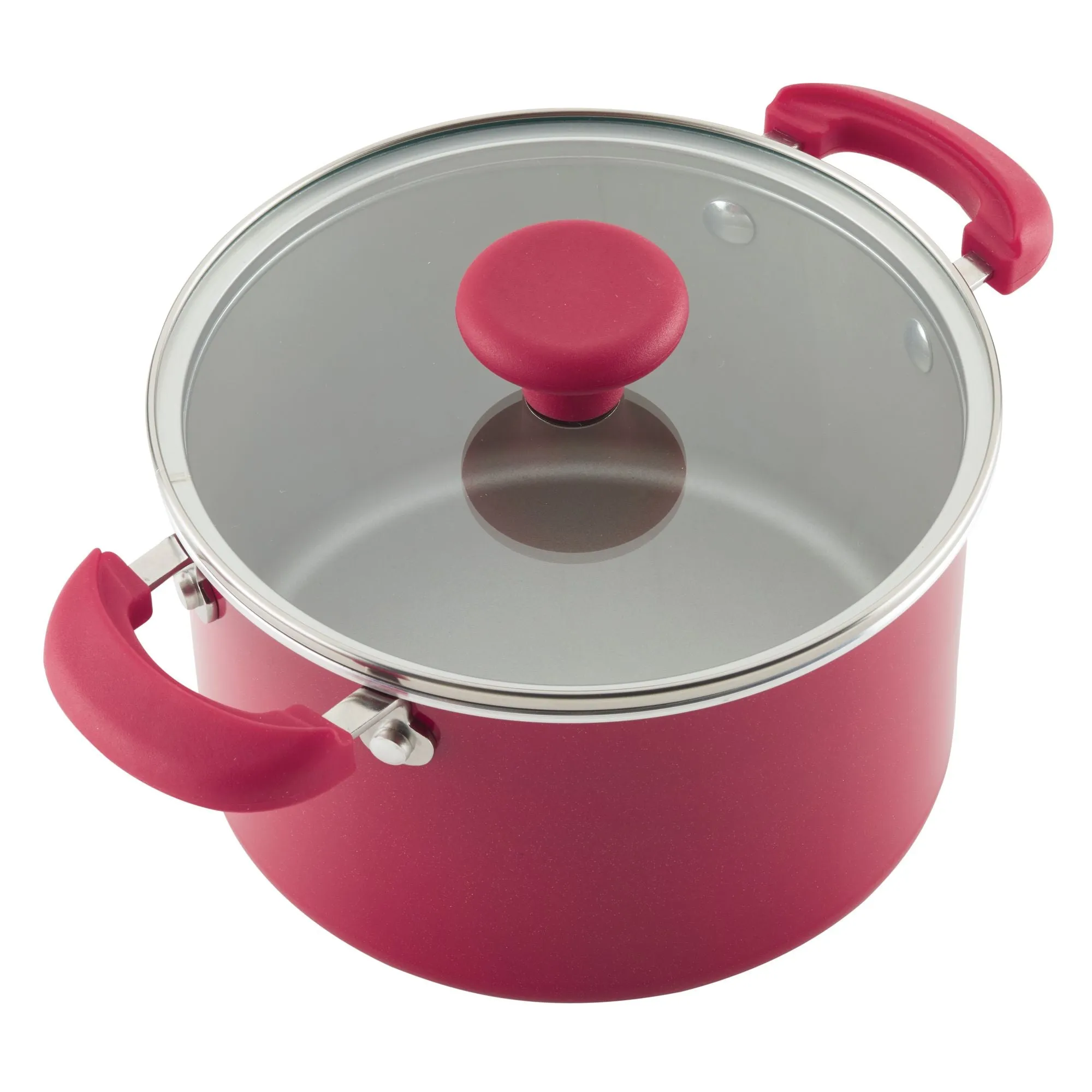 Create Delicious 8-Piece Hard Anodized Nonstick Induction Stacking Cookware Set