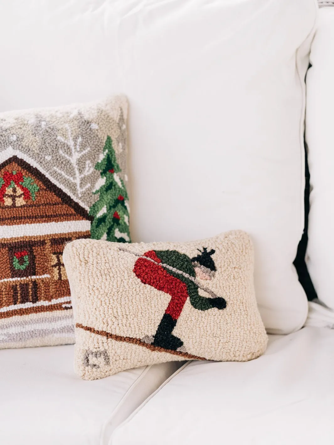 Down Hill Skiing Pillow