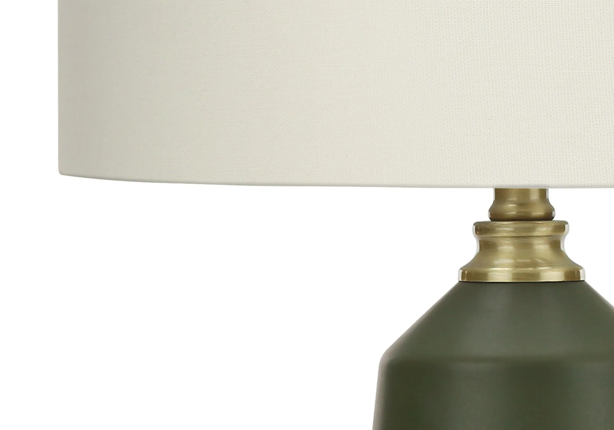 EcoGlow: 26"H Green Ceramic Table Lamp - Illuminate Your Space with Contemporary Elegance