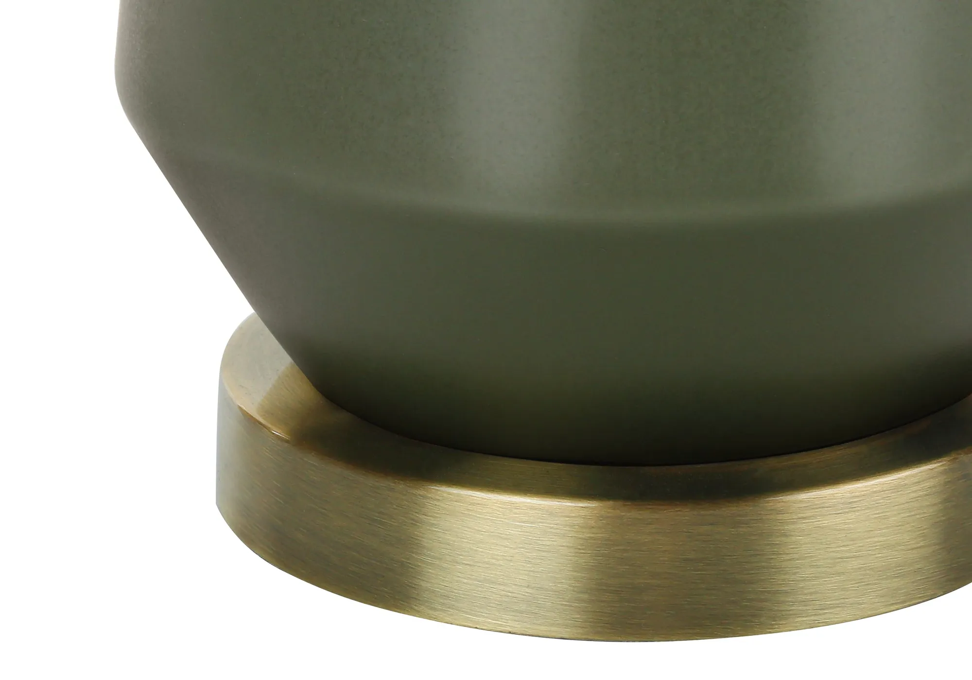 EcoGlow: 26"H Green Ceramic Table Lamp - Illuminate Your Space with Contemporary Elegance