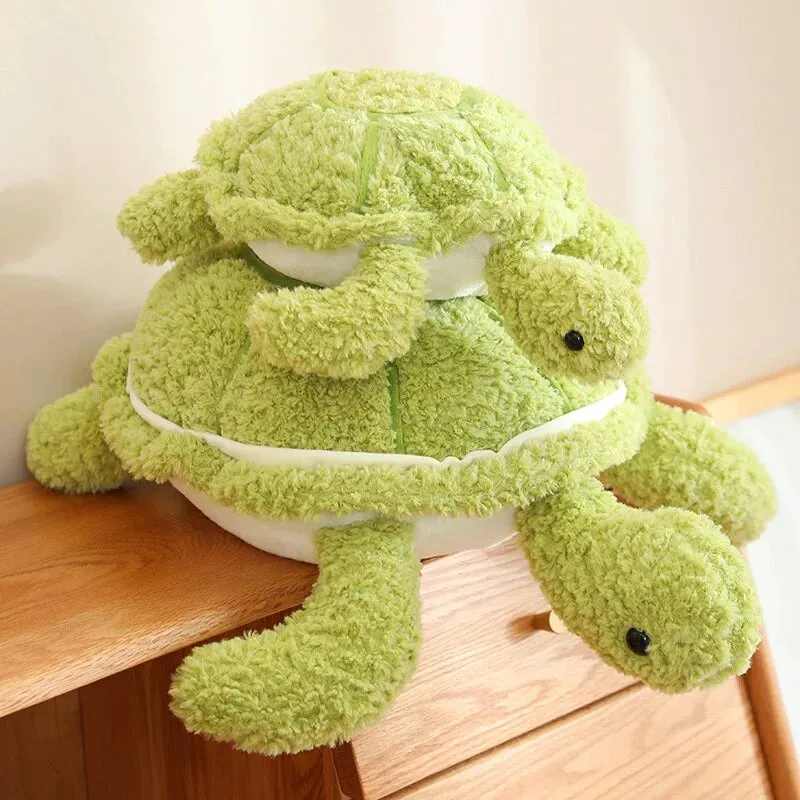 Fluffy Kawaii Green Turtle Stuffed Animals Plushie