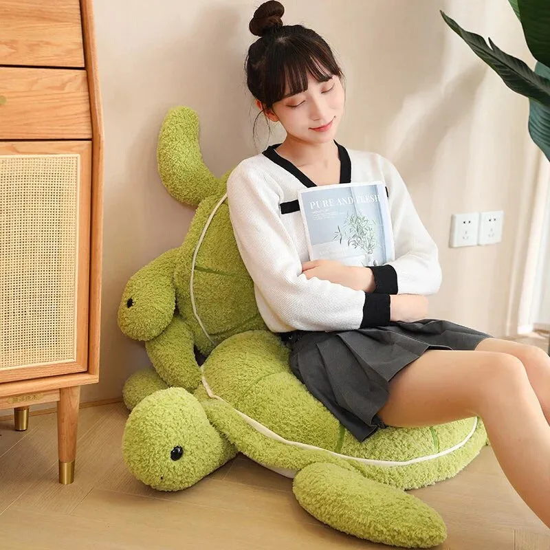 Fluffy Kawaii Green Turtle Stuffed Animals Plushie