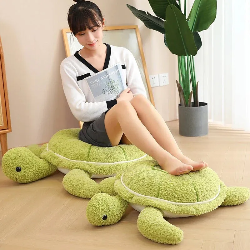 Fluffy Kawaii Green Turtle Stuffed Animals Plushie