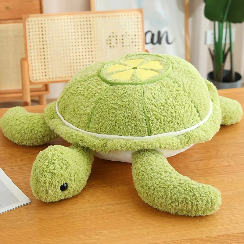 Fluffy Kawaii Green Turtle Stuffed Animals Plushie