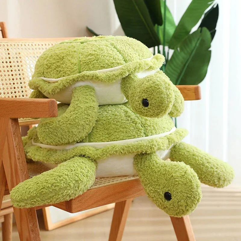 Fluffy Kawaii Green Turtle Stuffed Animals Plushie