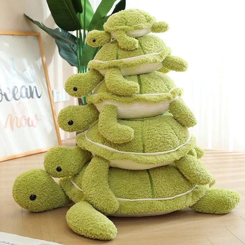 Fluffy Kawaii Green Turtle Stuffed Animals Plushie