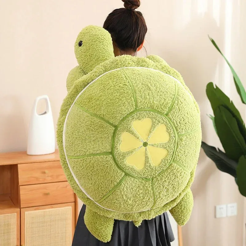 Fluffy Kawaii Green Turtle Stuffed Animals Plushie