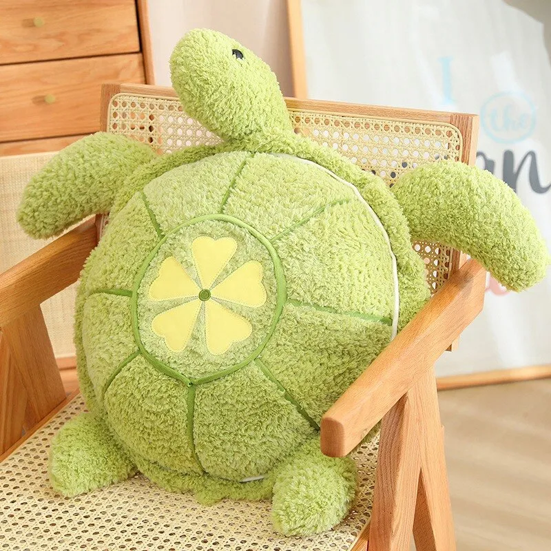 Fluffy Kawaii Green Turtle Stuffed Animals Plushie