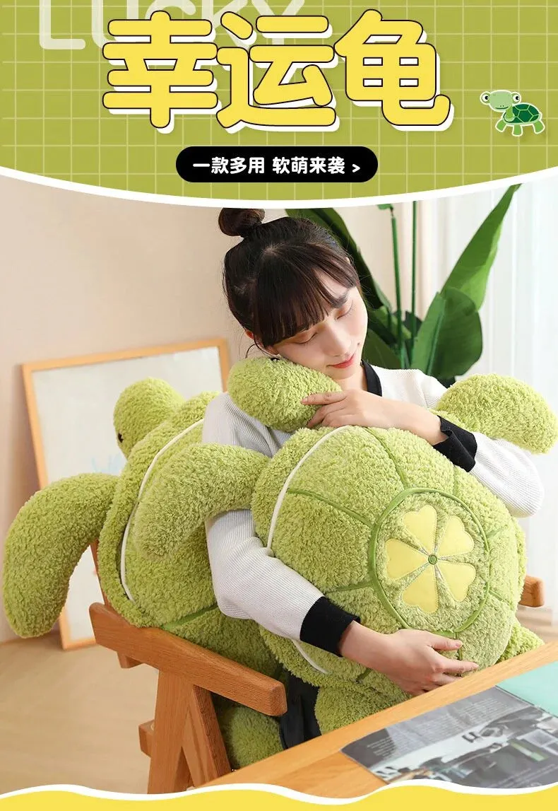 Fluffy Kawaii Green Turtle Stuffed Animals Plushie