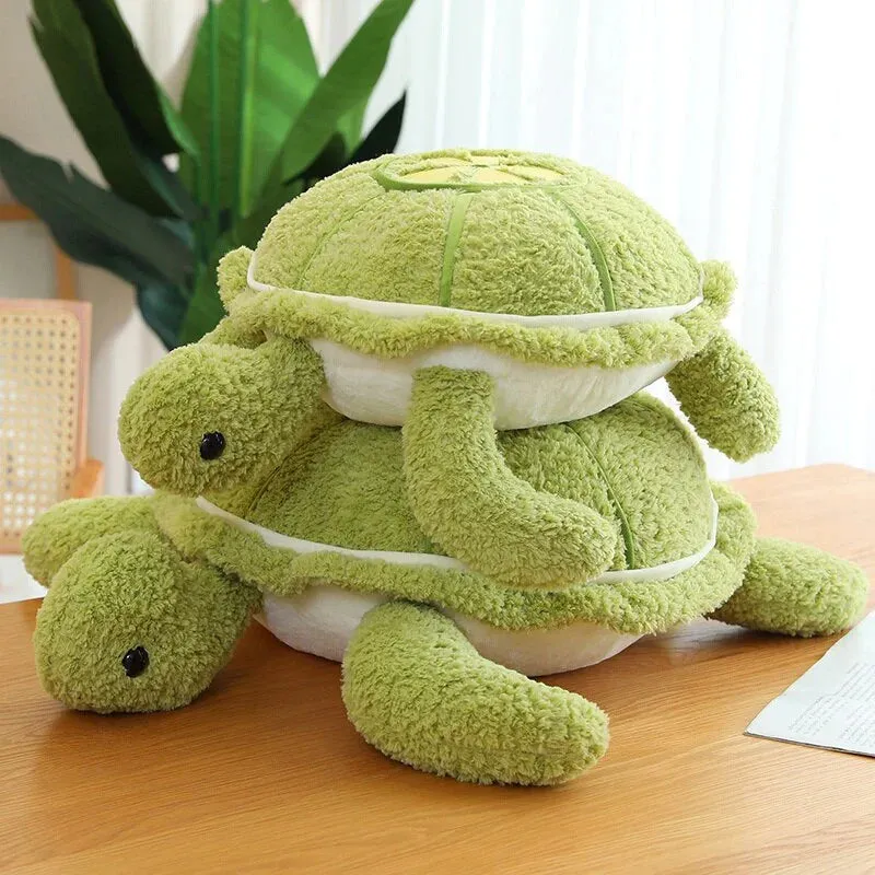 Fluffy Kawaii Green Turtle Stuffed Animals Plushie