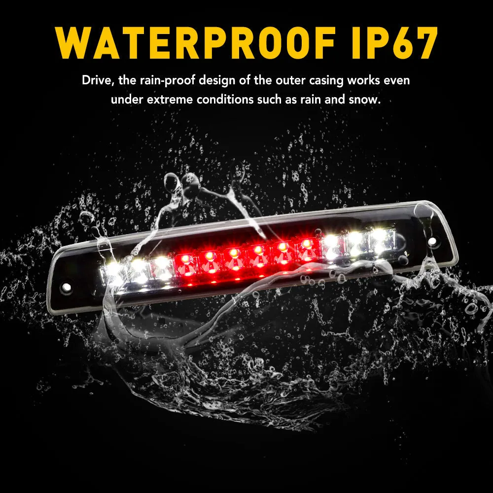 For 1994-2001 Dodge Ram 1500/2500/3500 Smoke 3rd LED Brake Light Cargo Lamp High Mount Brake Light Replacement (Switchable Cargo/Brake Light)