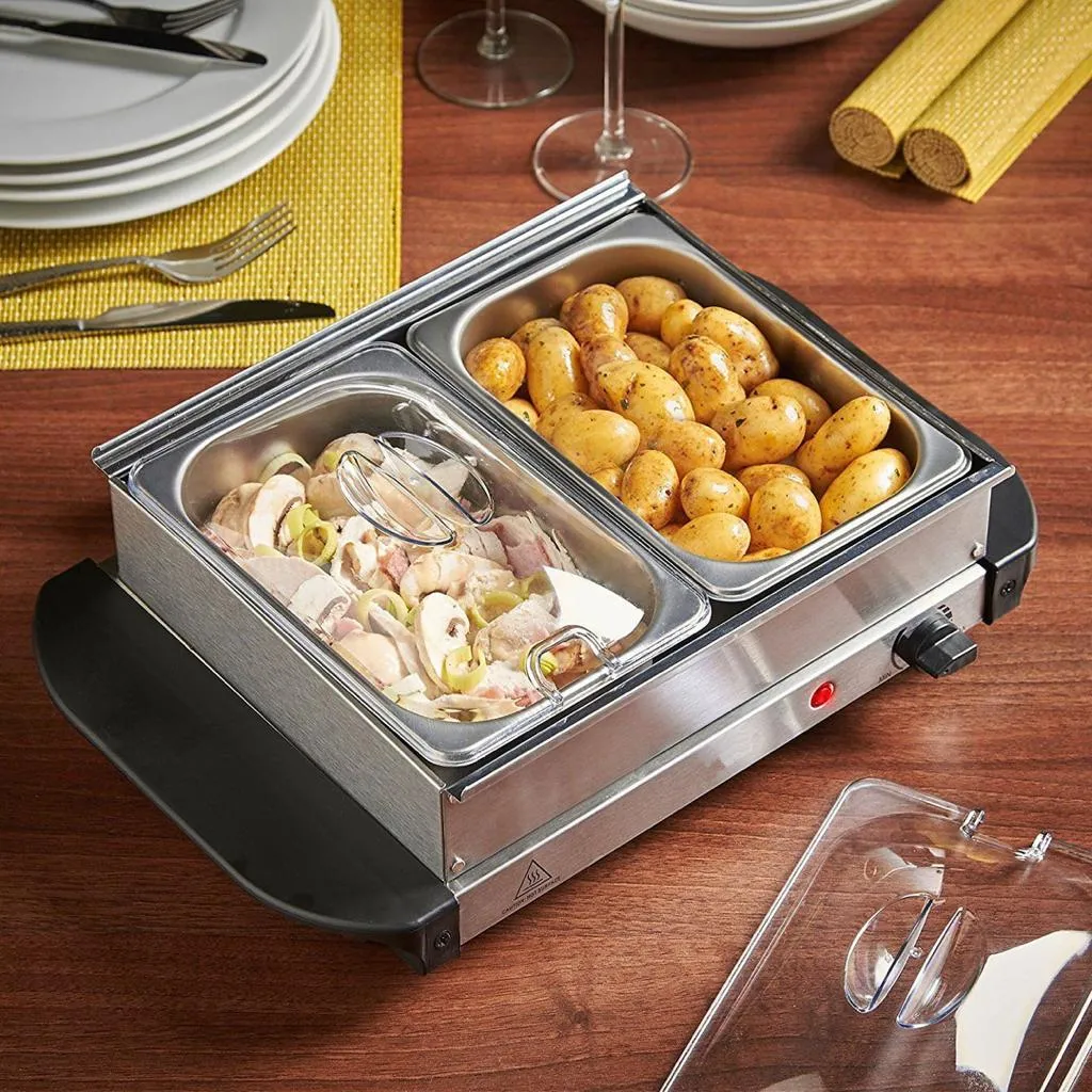 HE HOUSE 2 Dish Buffet Serving Set