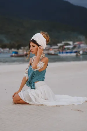 Headscarf Wrap Rachini Off White