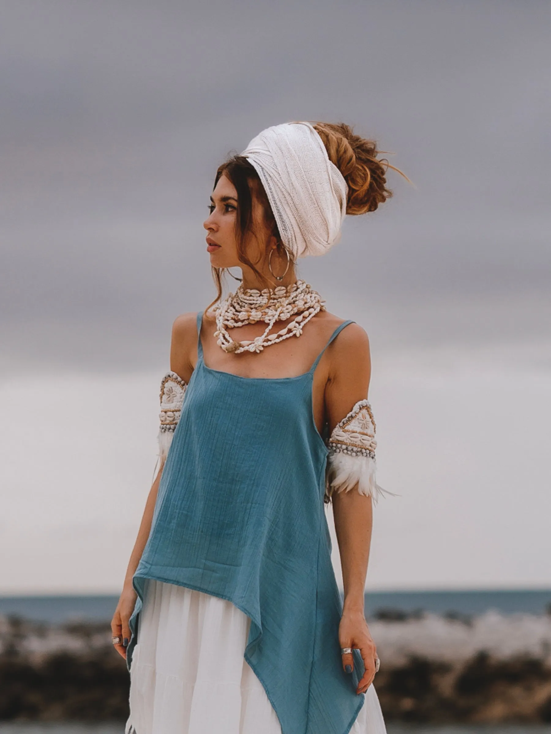 Headscarf Wrap Rachini Off White