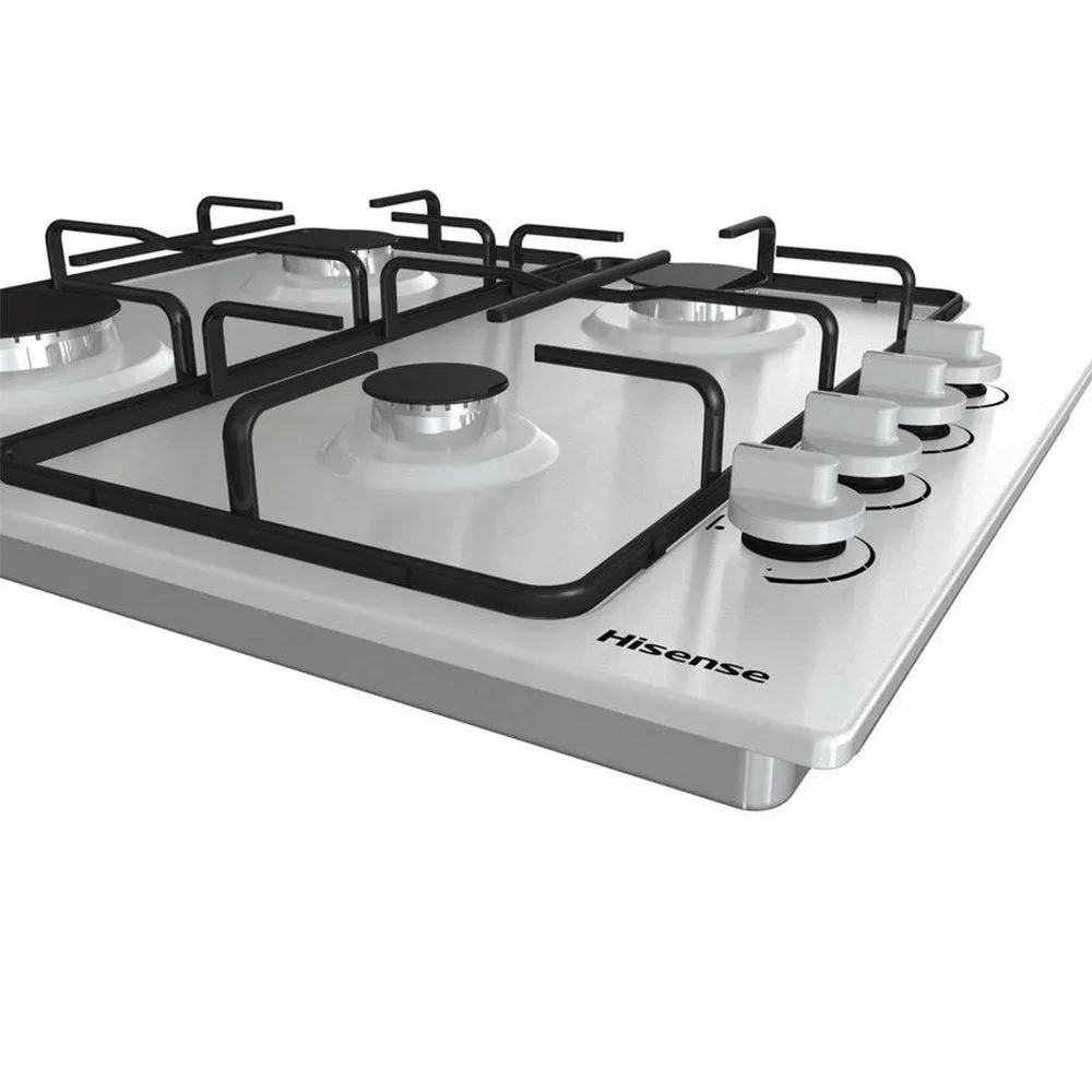 Hisense GM642XSUK 58cm Gas Hob  Stainless Steel