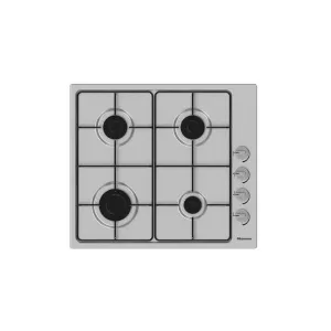 Hisense GM642XSUK 58cm Gas Hob  Stainless Steel