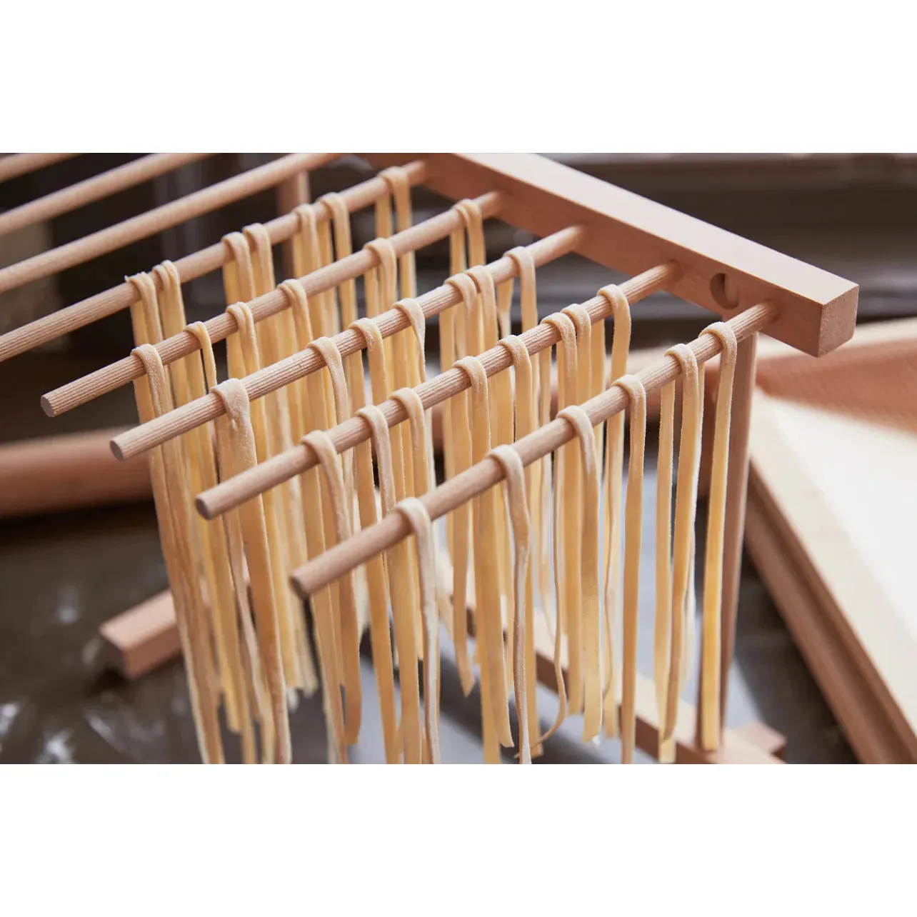 Italian Beechwood Collapsible Pasta Drying Rack