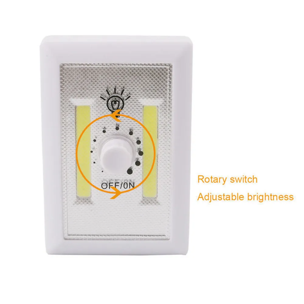 LED COB Night Light Dimmer 240 Lumen Wireless Closet Wall Room Battery Operated