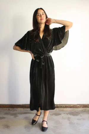 Lila Dress - Bark Silk Velvet