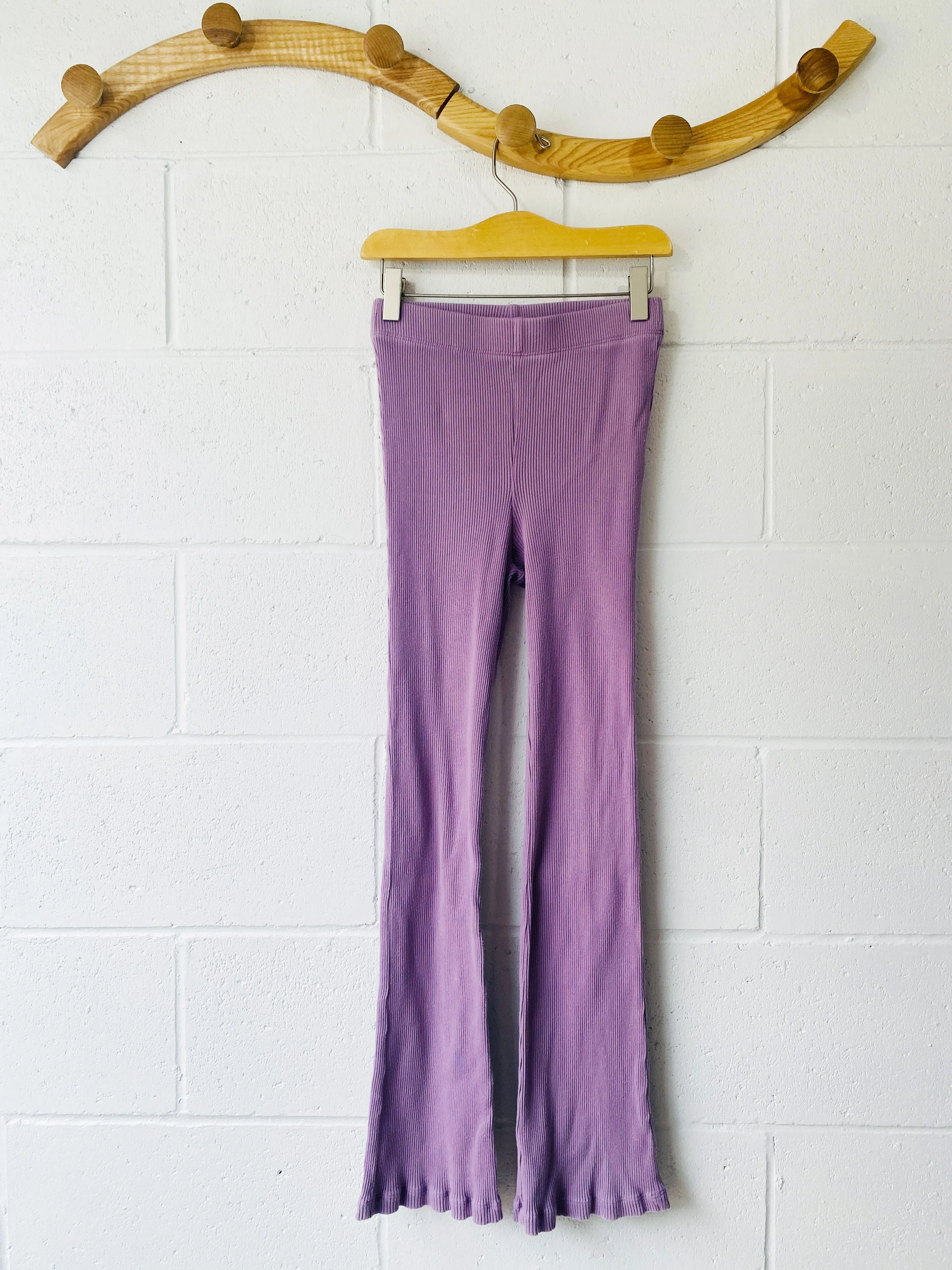 Lilac Ribbed Flares, 12 years (XL)
