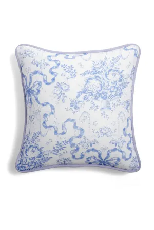 Linen Throw Pillow - BLISSFUL BLUE