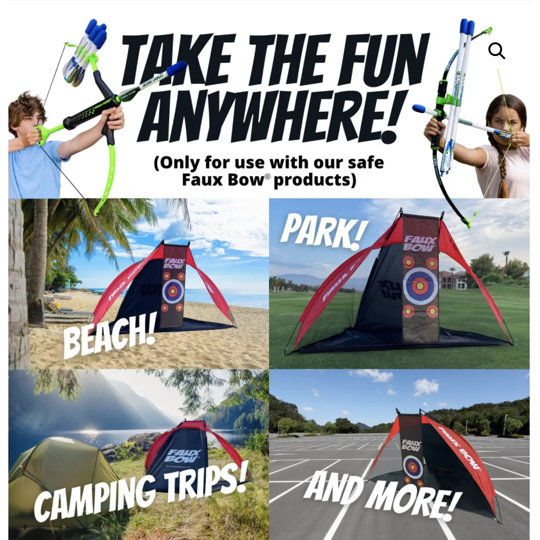 Marky Sparky Faux Bow Target Tent