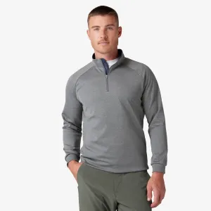 Mizzen   Main Men's Versa Quarter Zip - Pewter Heather