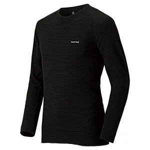 Montbell Mens Super Merino Wool Expedition Weight Round Neck Shirt