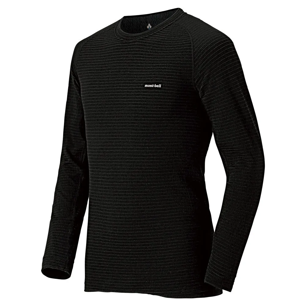 Montbell Mens Super Merino Wool Expedition Weight Round Neck Shirt