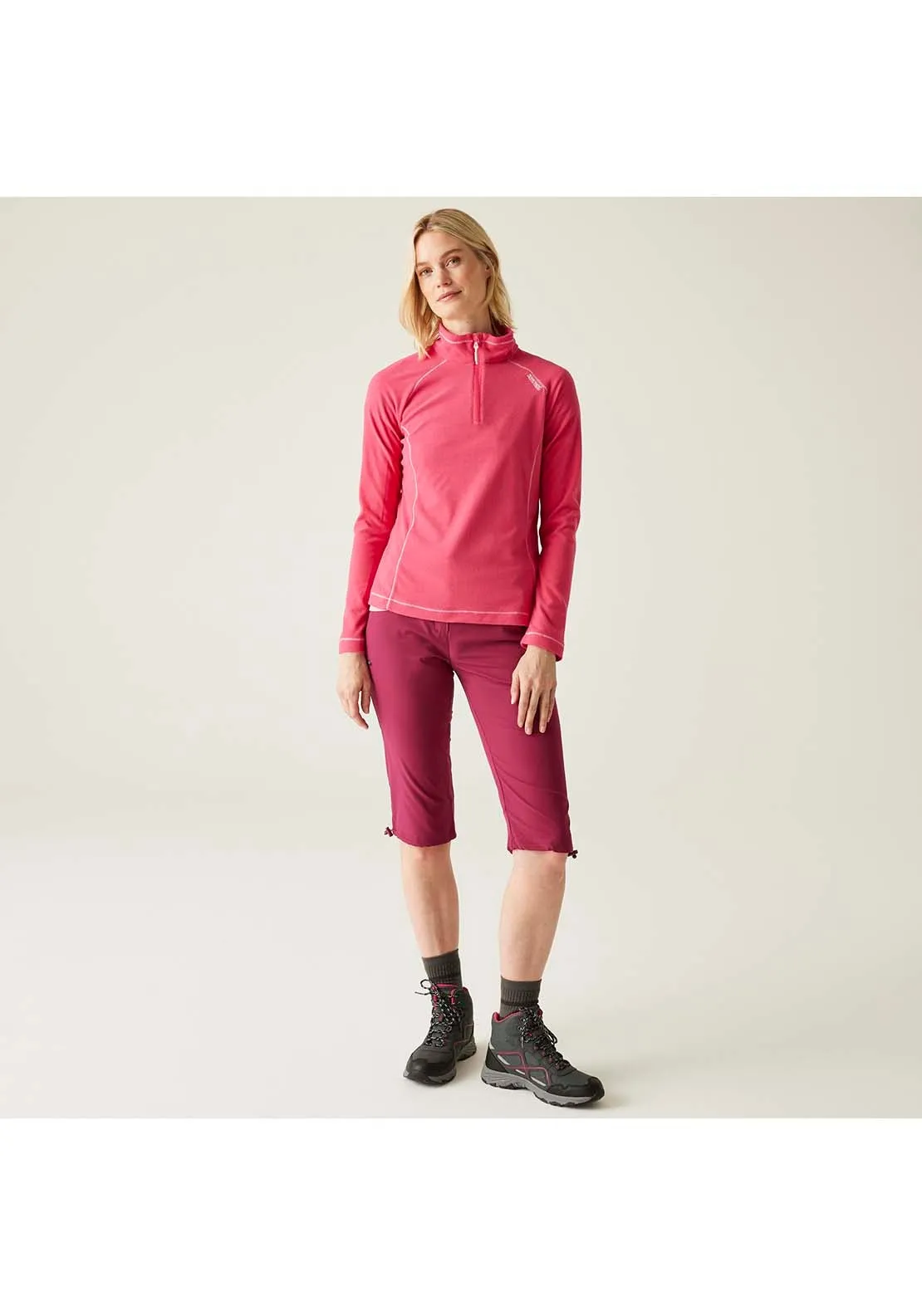 Montes Half Zip Fleece - Pink