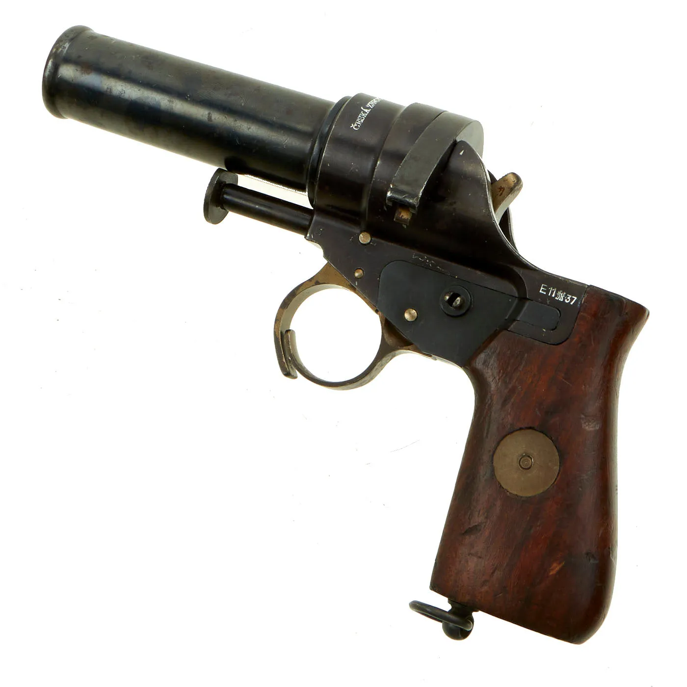 Original Czech Pre-WWII Vz.30 Signal Flare Pistol dated 1937 - Serial 13142