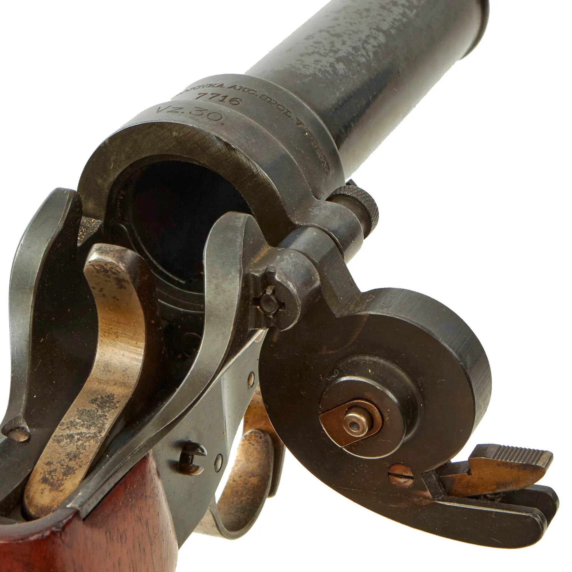 Original Czech Pre-WWII Vz.30 Signal Flare Pistol dated 1937 - Serial 7716