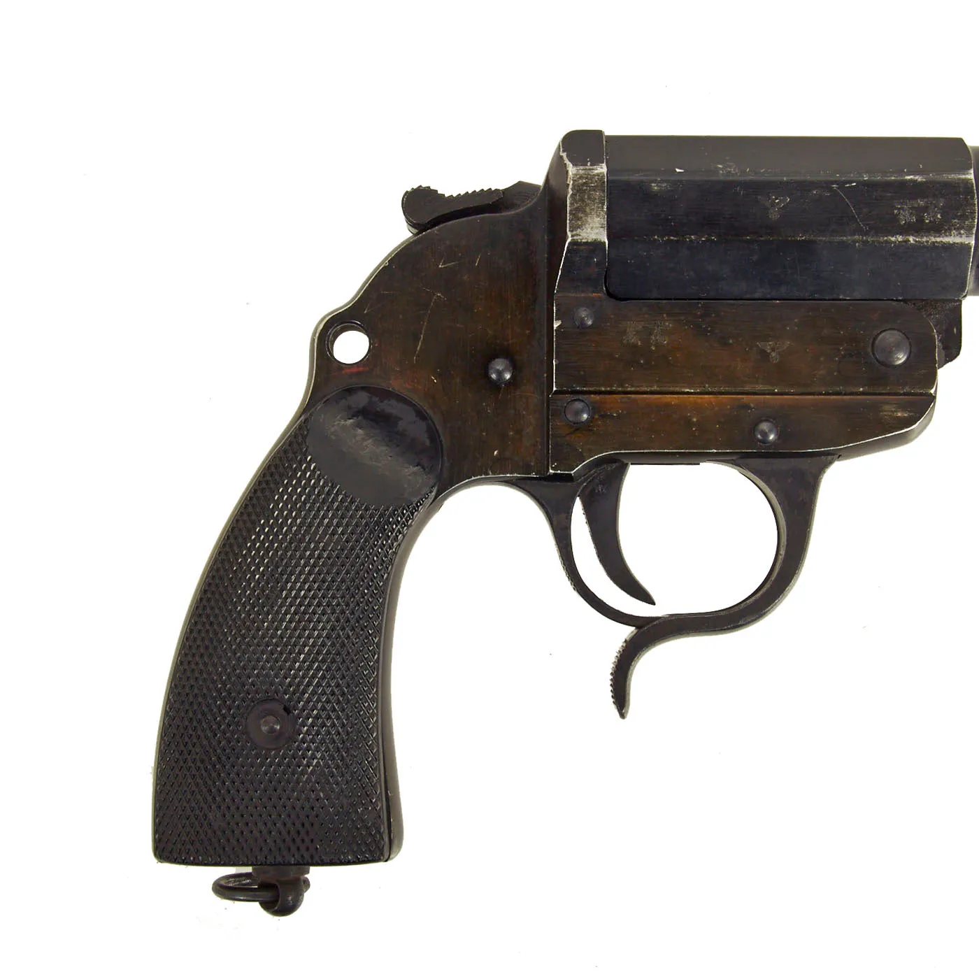 Original German WWII 1939 dated Leuchtpistole 34 Heer Signal Flare Pistol by Berlin-Lübecker Maschinenfabrik, Werk Lübeck - Serial 3613a