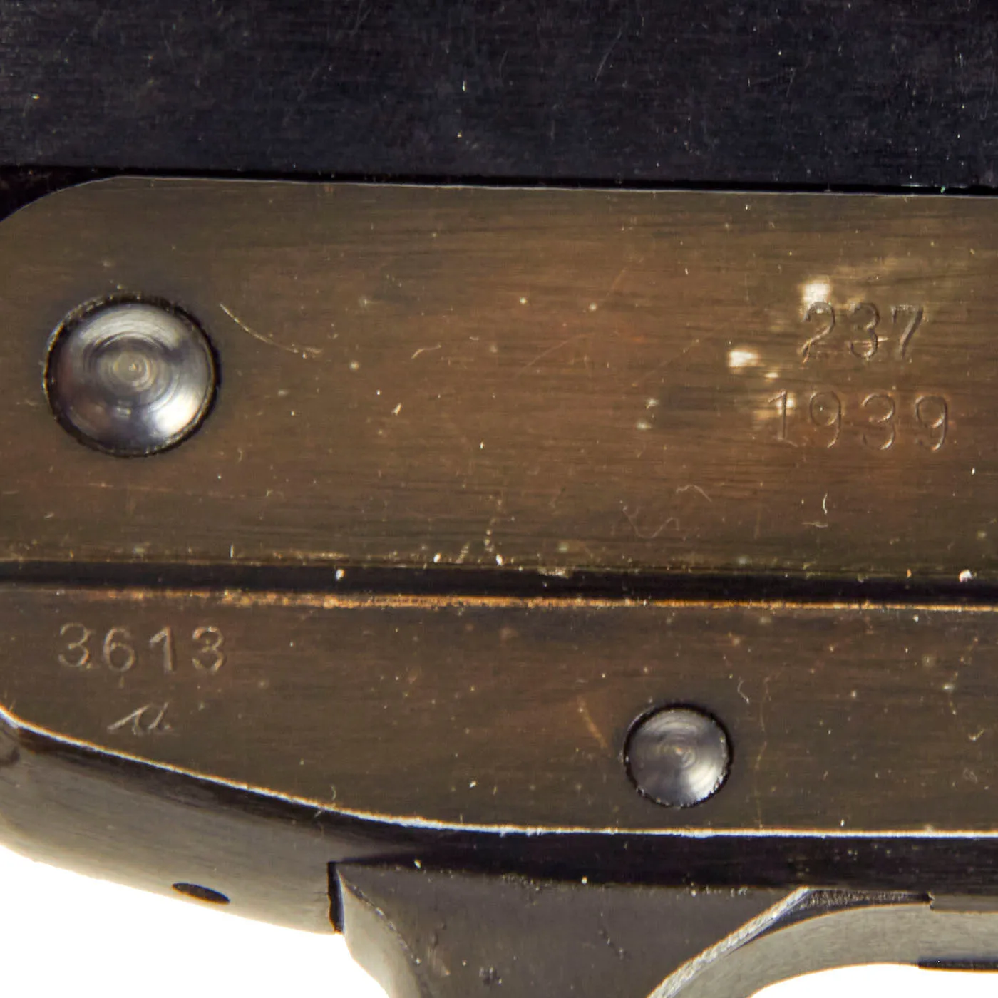 Original German WWII 1939 dated Leuchtpistole 34 Heer Signal Flare Pistol by Berlin-Lübecker Maschinenfabrik, Werk Lübeck - Serial 3613a