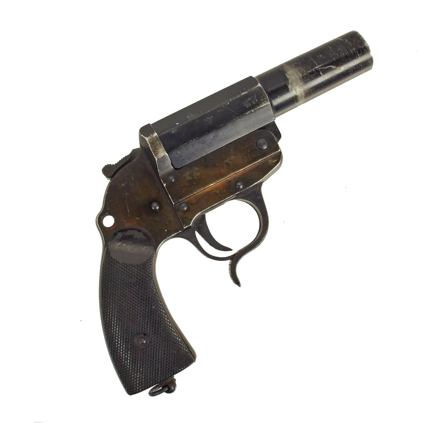 Original German WWII 1939 dated Leuchtpistole 34 Heer Signal Flare Pistol by Berlin-Lübecker Maschinenfabrik, Werk Lübeck - Serial 3613a